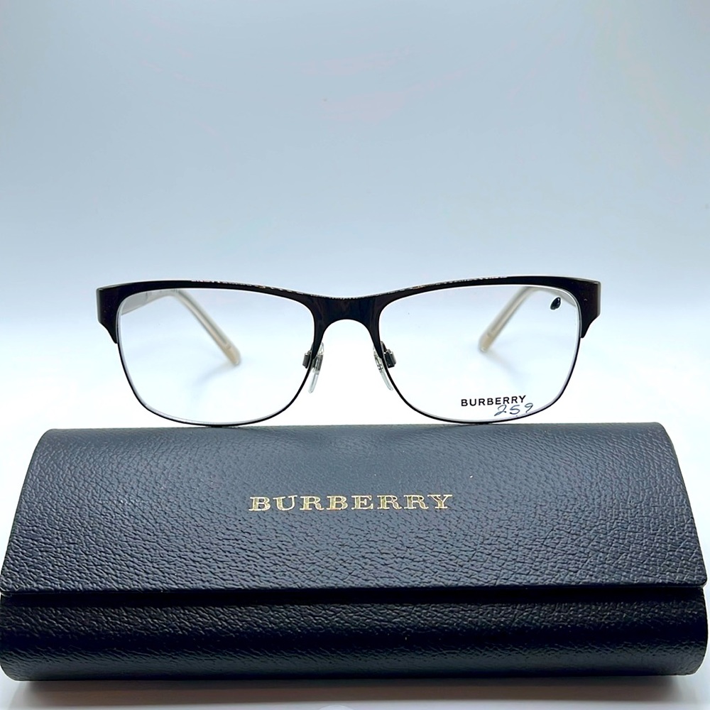 NWT. Burberry optical frames. Black and brown iridescent frames.